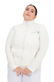 CHAQUETA POLAR ENFERMERA COLORS - CLOUD WHITE