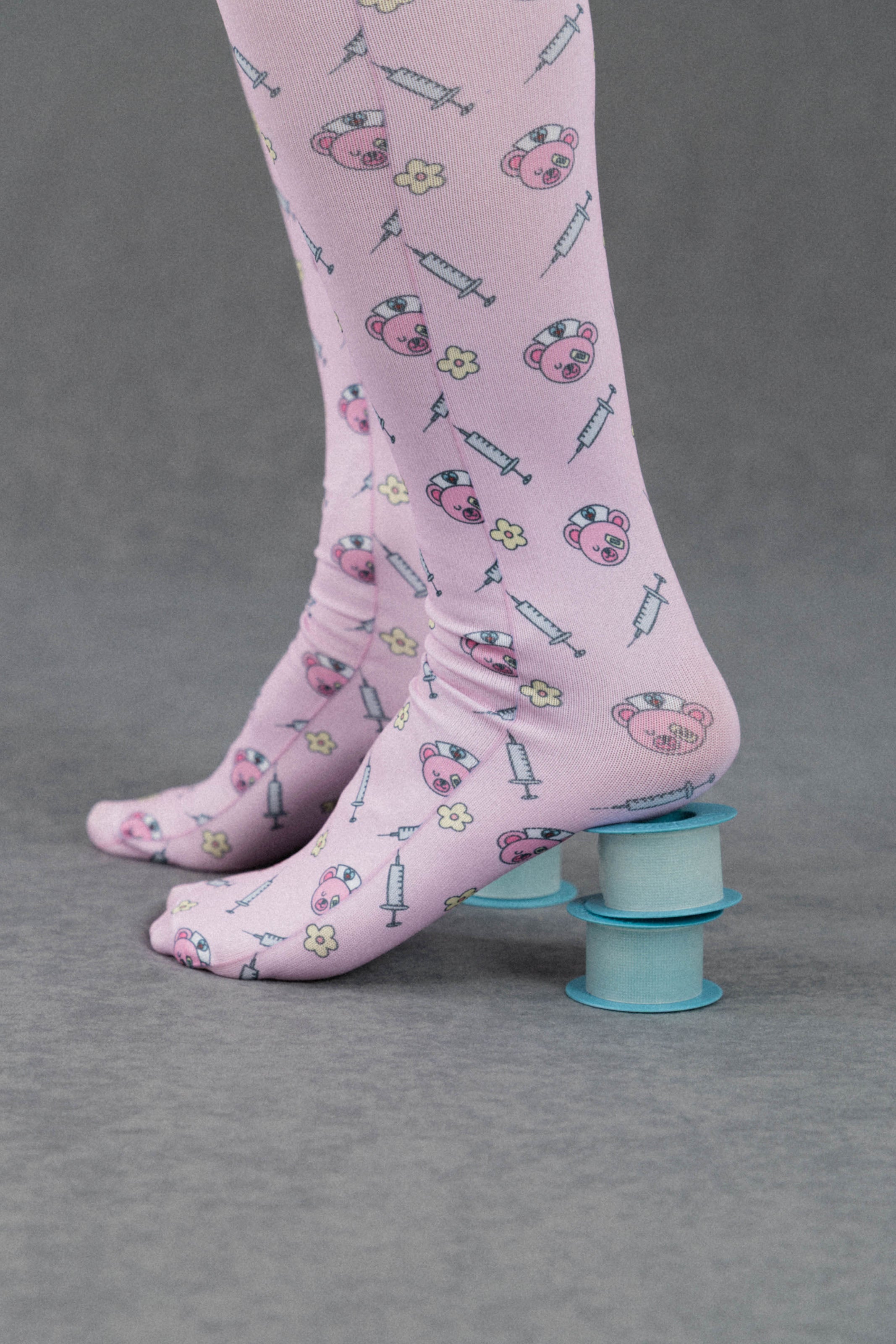 COMPRESSION SOCKS - TEDDY BEARS AND SYRINGES