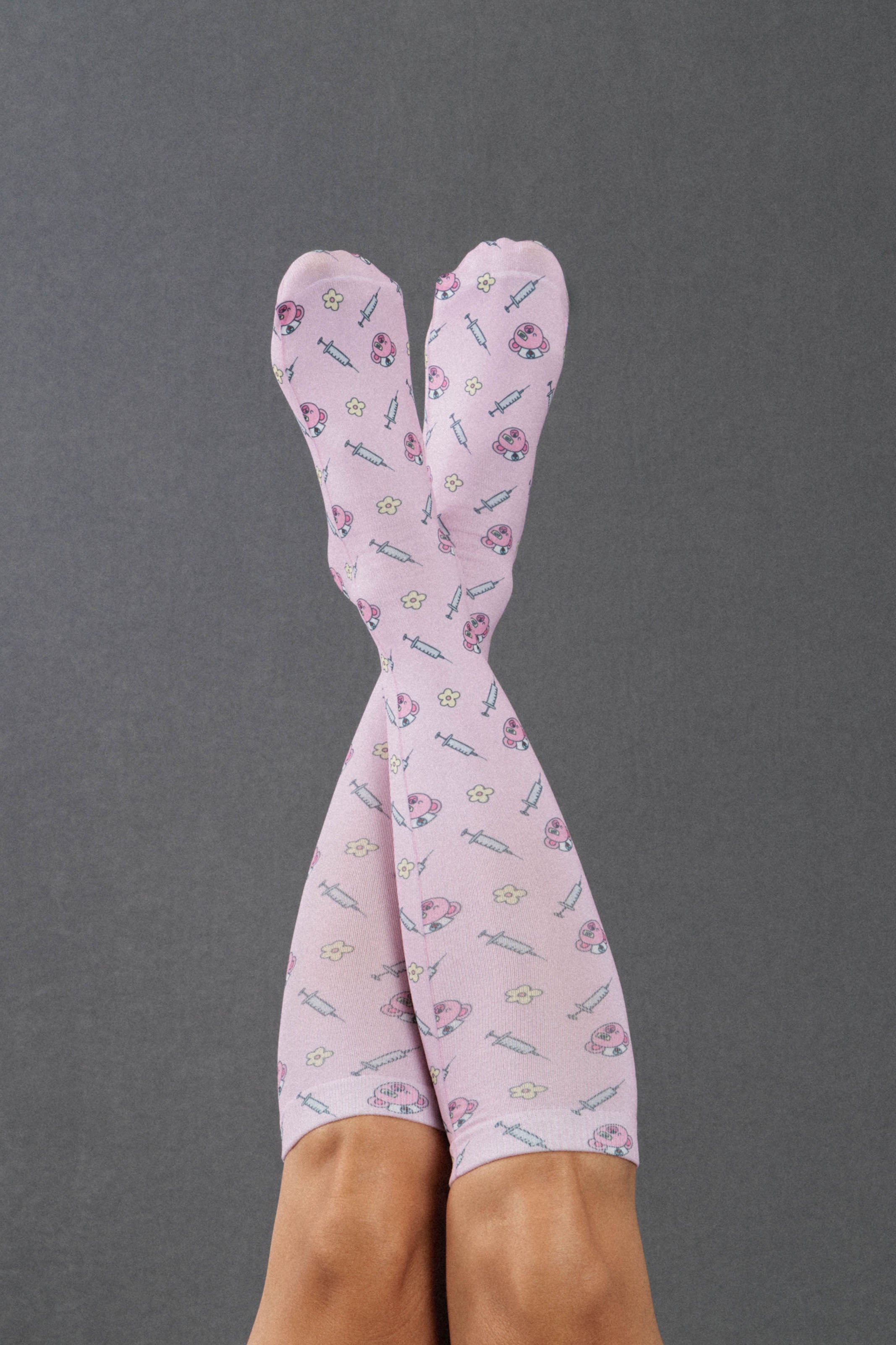 COMPRESSION SOCKS - TEDDY BEARS AND SYRINGES