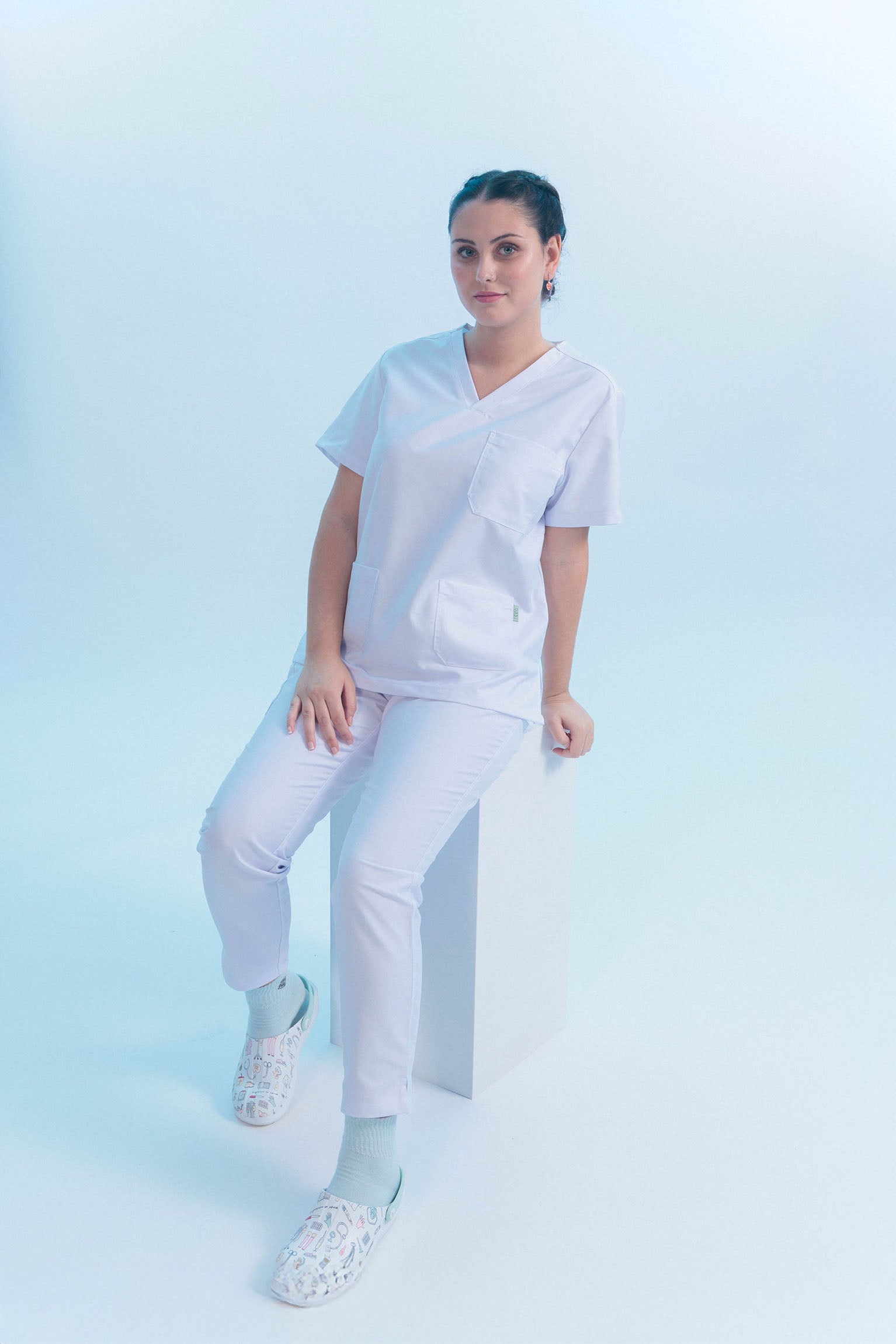 UNIFORME CARE ANGELS - STAR WHITE