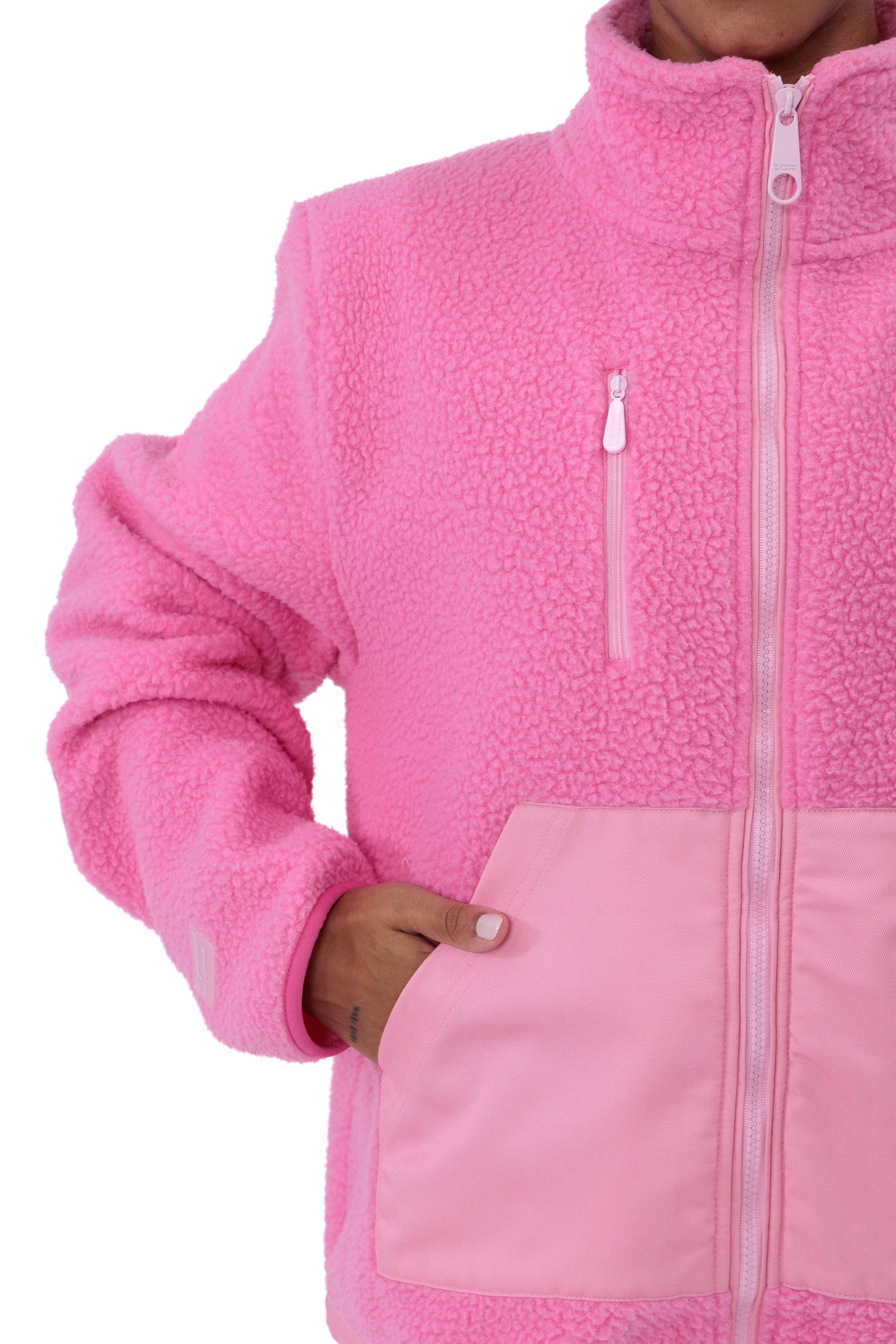 CHAQUETA POLAR RELAXED PINK - ENFERMERA