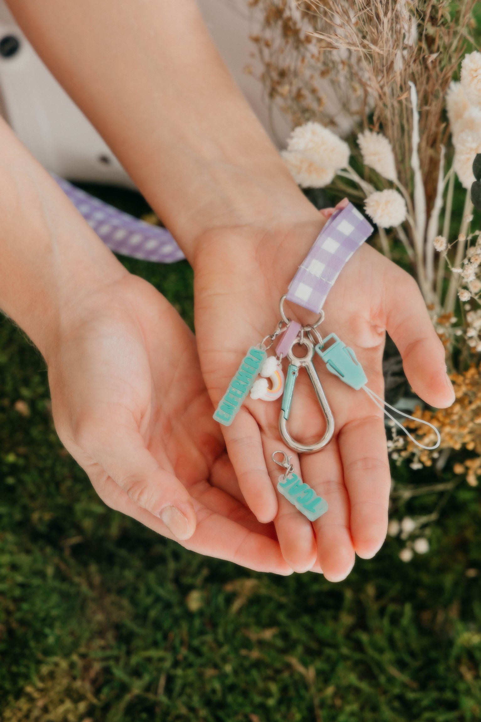 LANYARD CHARM - VICHY LILA