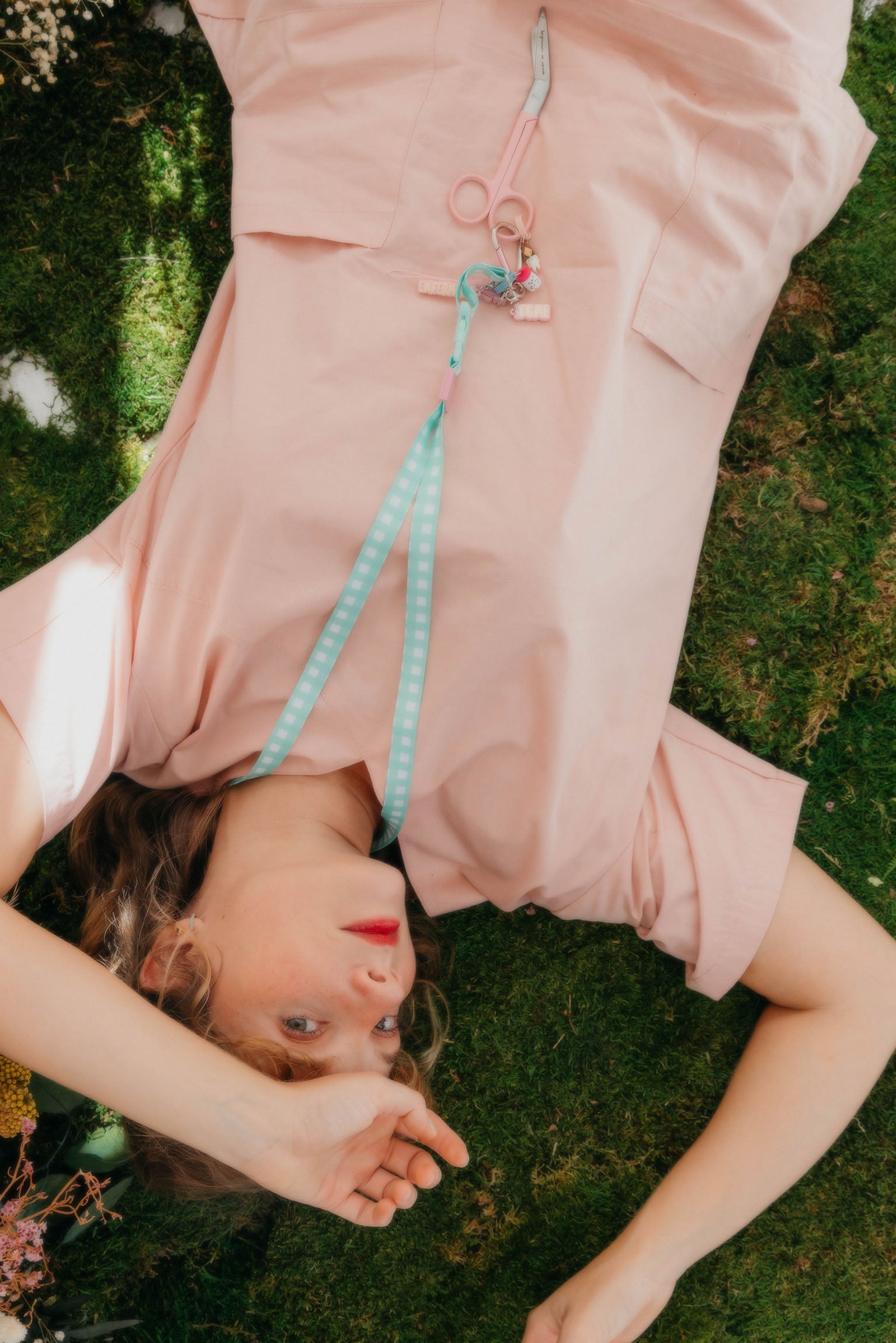 LANYARD CHARM - VICHY AGUAMARINA
