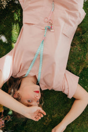 LANYARD CHARM - VICHY AGUAMARINA
