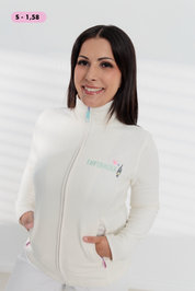 CHAQUETA POLAR ENFERMERA COLORS - CLOUD WHITE