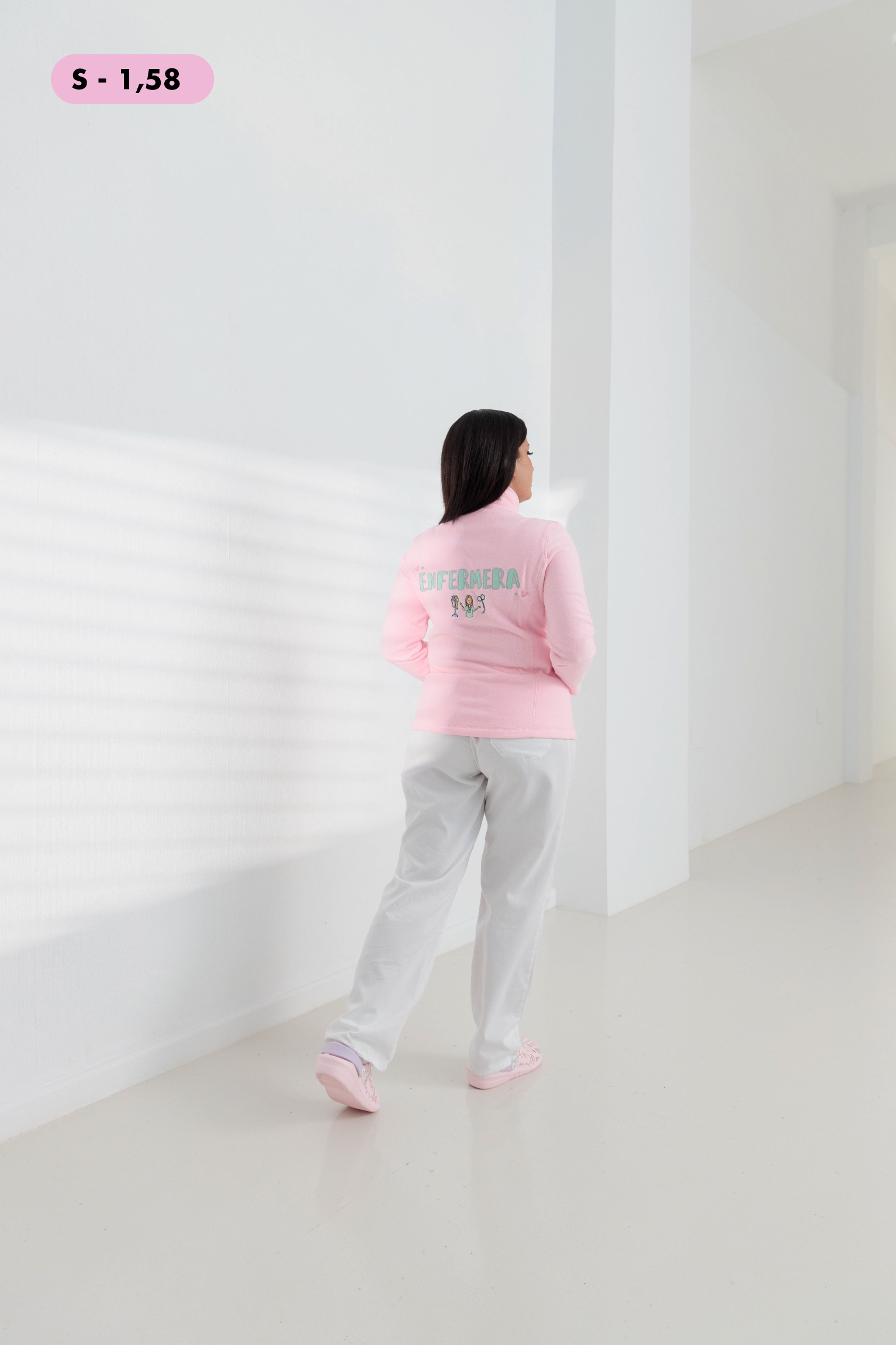 CHAQUETA POLAR ENFERMERA COLORS - SWEET PINK