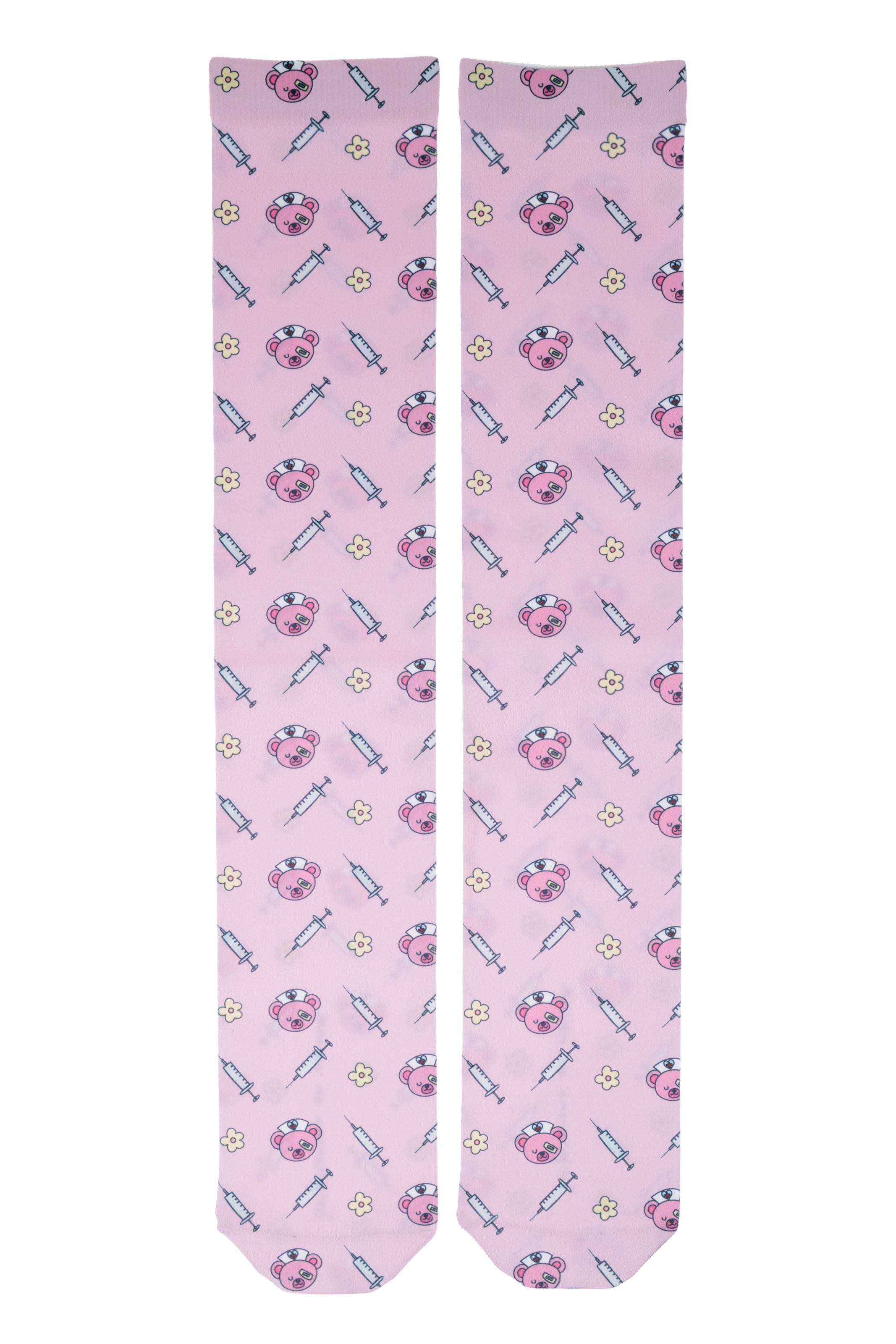 COMPRESSION SOCKS - TEDDY BEARS AND SYRINGES