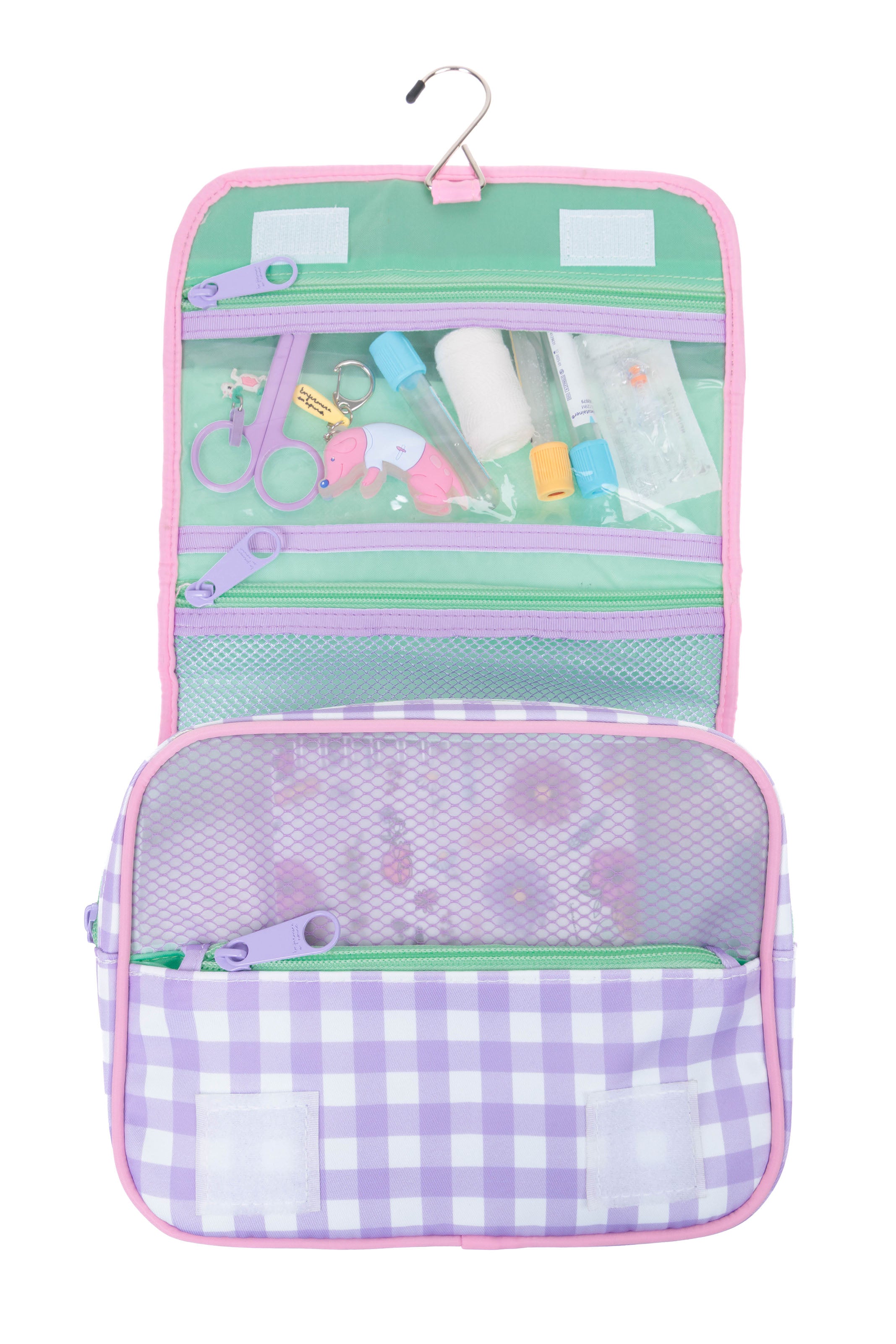 HANGING VANITY CASE - VICHY LILAC