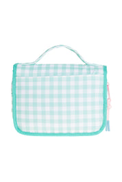 HANGING VANITY CASE - VICHY AQUAMARINE