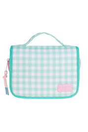 HANGING VANITY CASE - VICHY AQUAMARINE