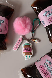 KEYCHAIN "100% COFFEE INJECTION" - NURSE IN A RUSH