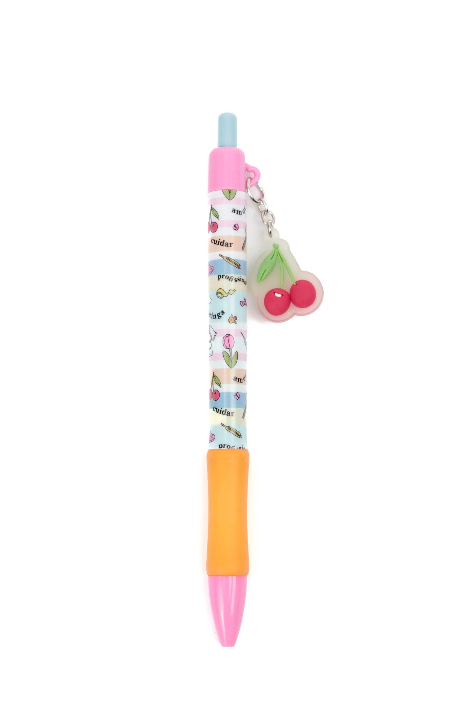 CHARM RETRACTABLE PEN - SERINGA E VOCAÇAO 🍒