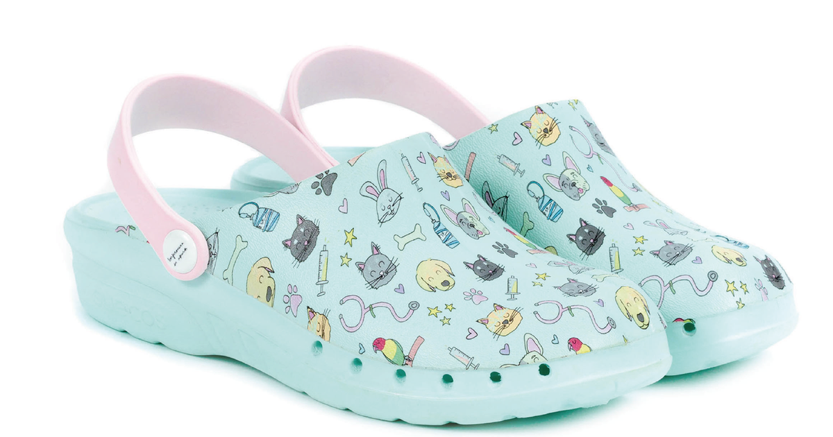CLOGS ENFERMERA EN APUROS X SUECOS LOVELY ANIMALS CLOGS Enfermera en apuros