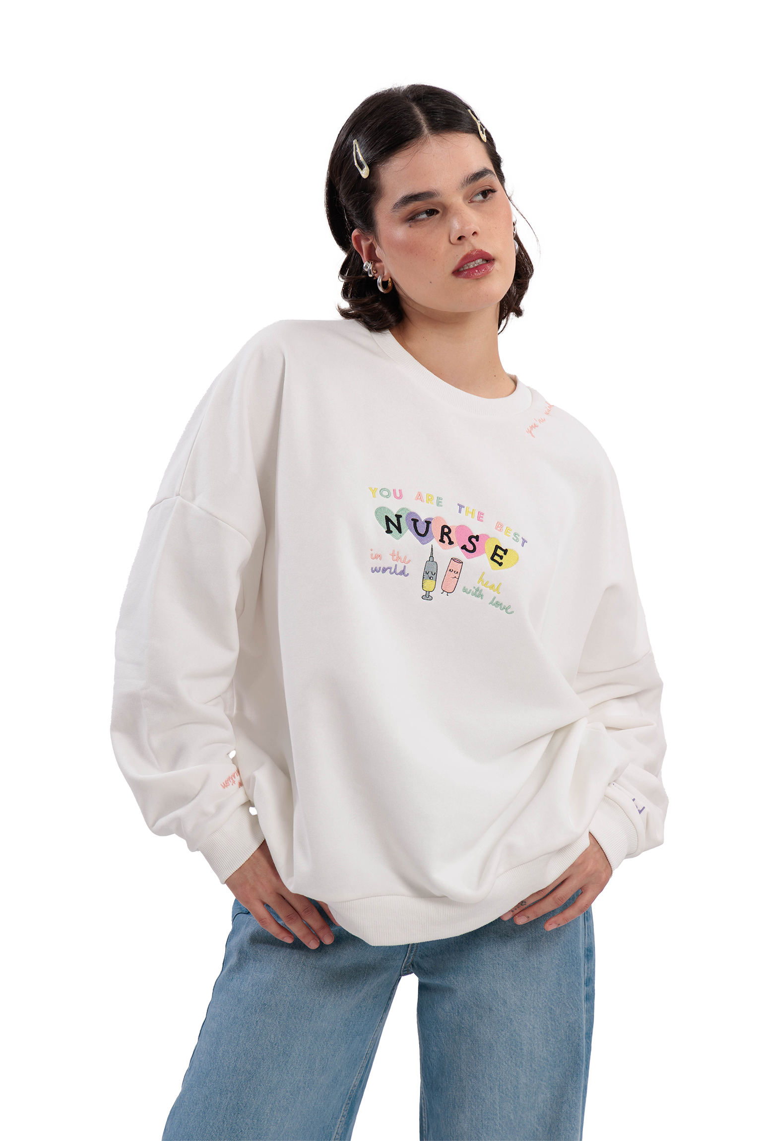 SUÉTER OVERSIZE NURSE
