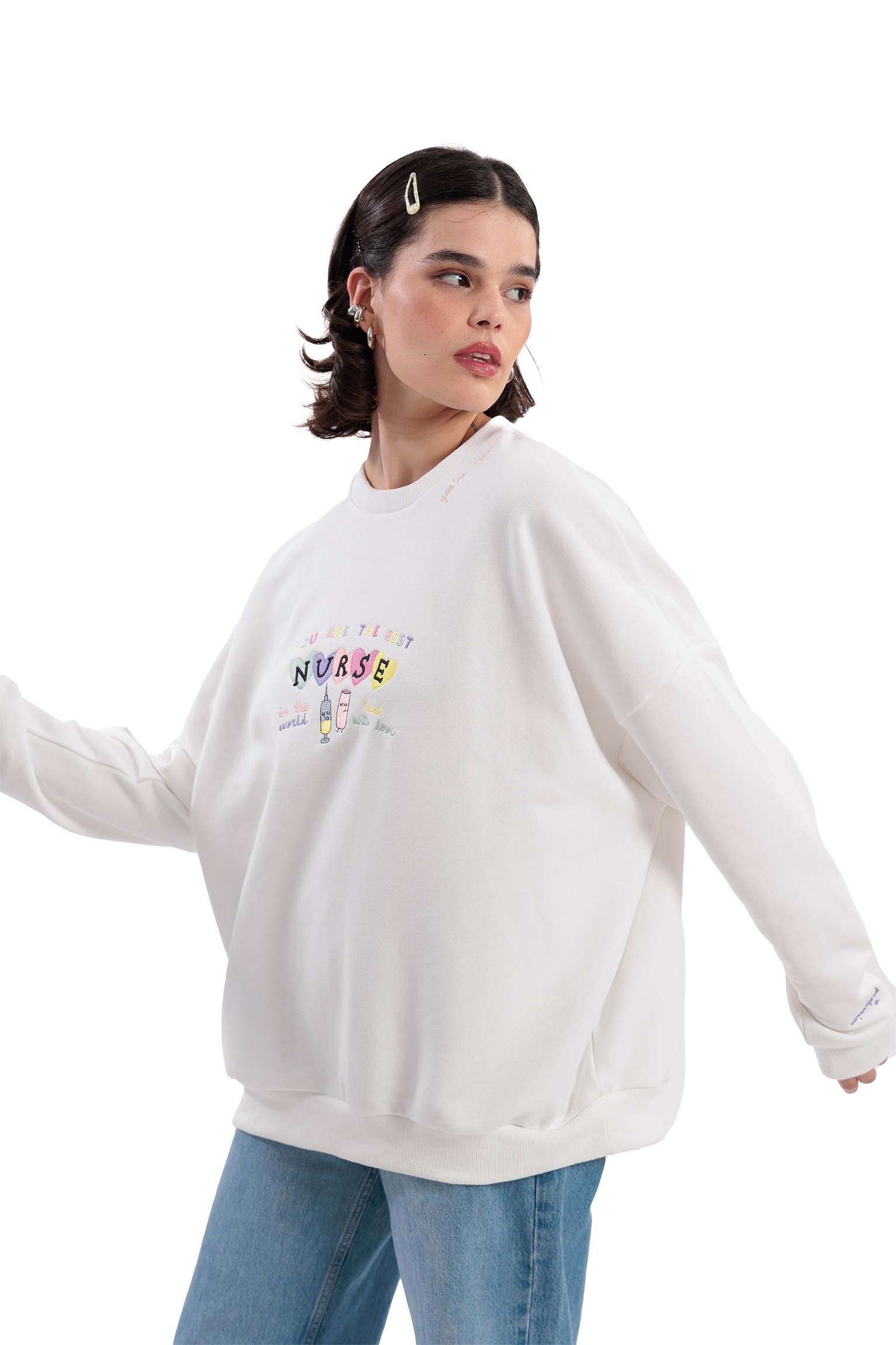 SUÉTER OVERSIZE NURSE