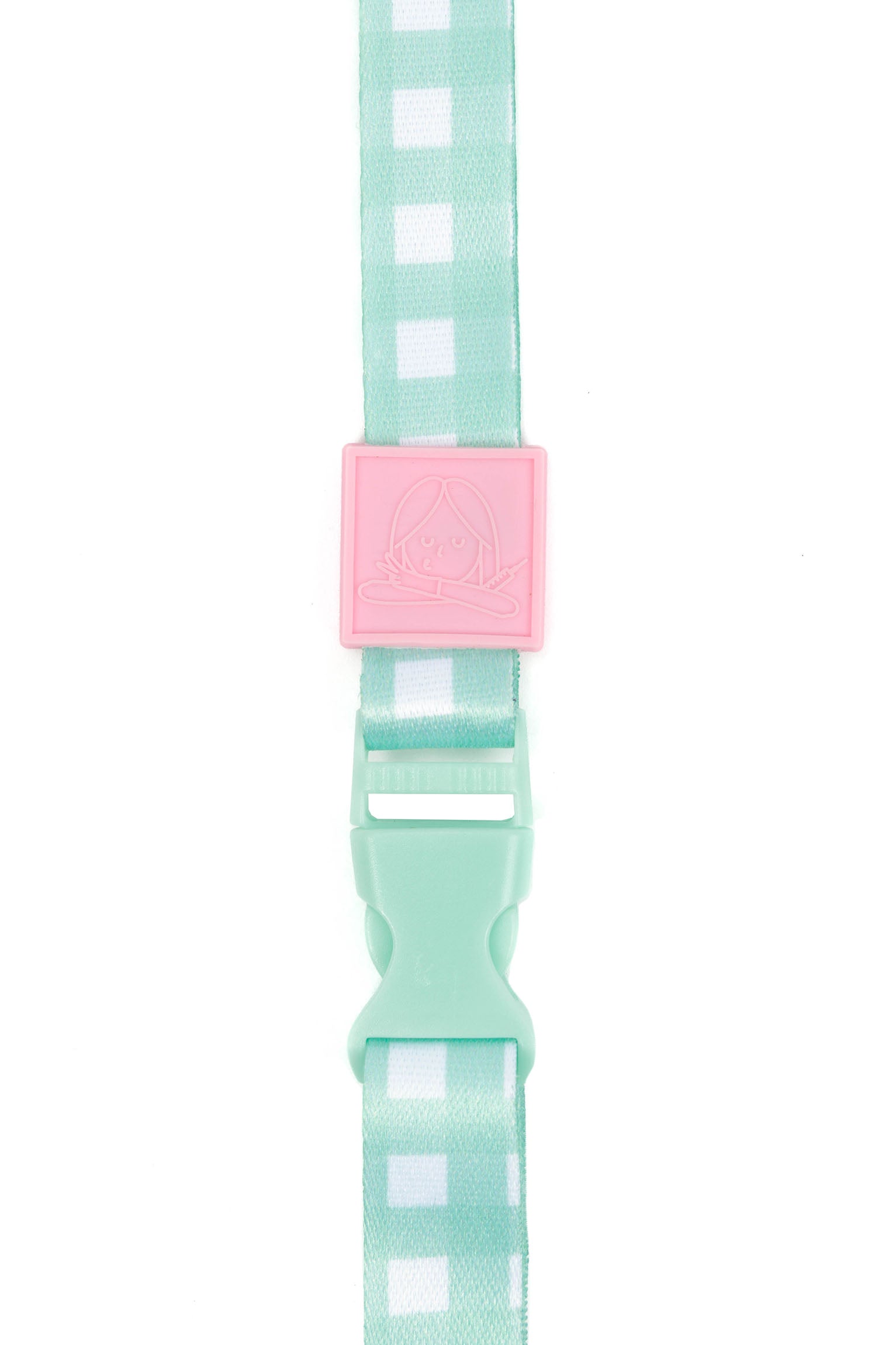 LANYARD CHARM - VICHY AGUAMARINA