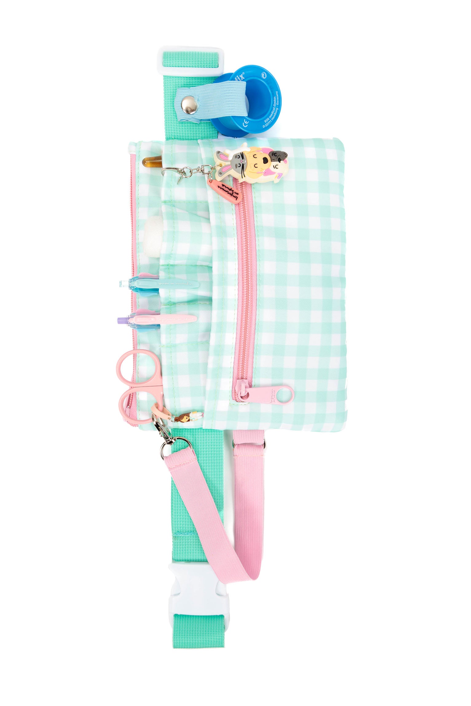 FANNY BAG VICHY AGUAMARINA