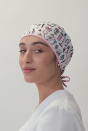 SCRUB CAP NURSES THINGS - PINK