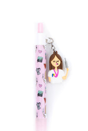 CHARM RETRACTABLE PEN - "GIVE A SHOT TO YOUR ASS"