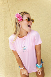 CAMISETA ROSA YO ELIJO EL TAMAÑO DE LA AGUJA