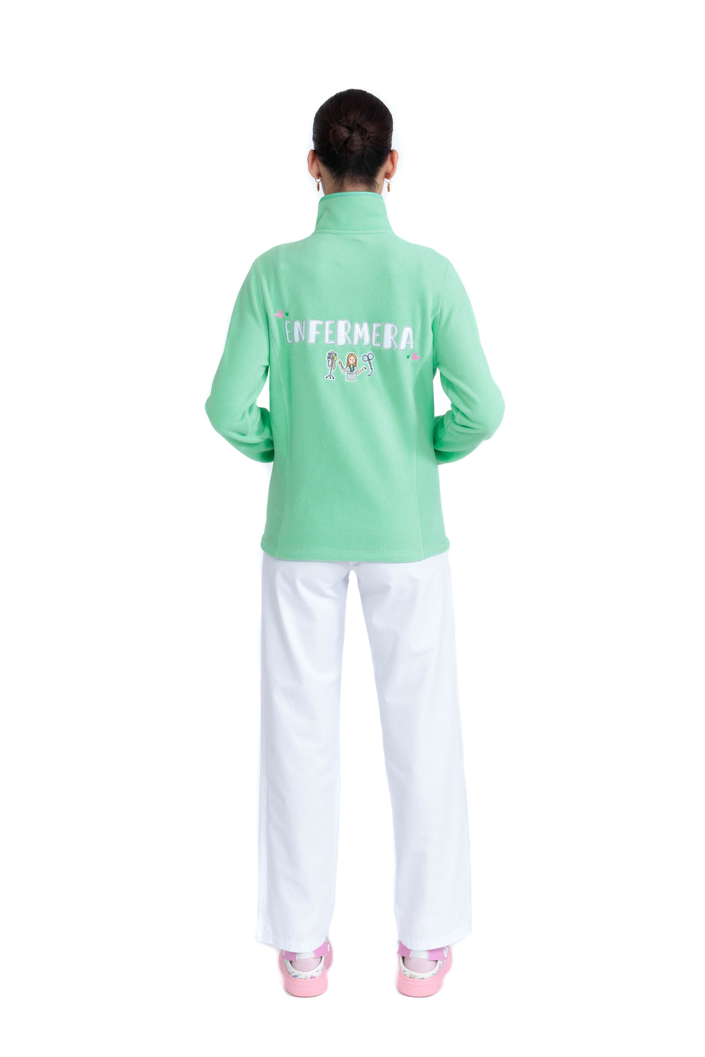 CHAQUETA POLAR ENFERMERA COLORS - MINT