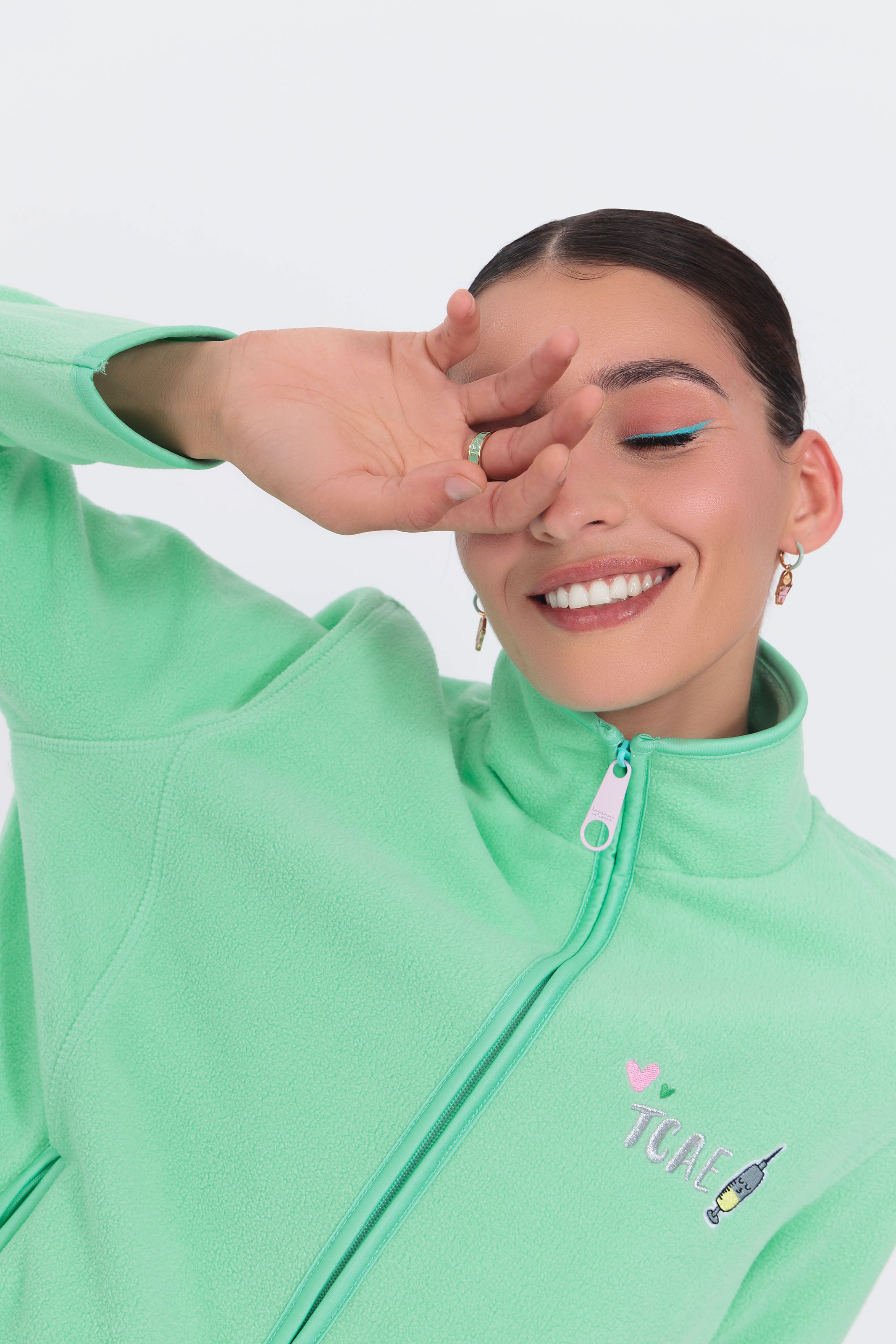 CHAQUETA POLAR TCAE COLORS - MINT