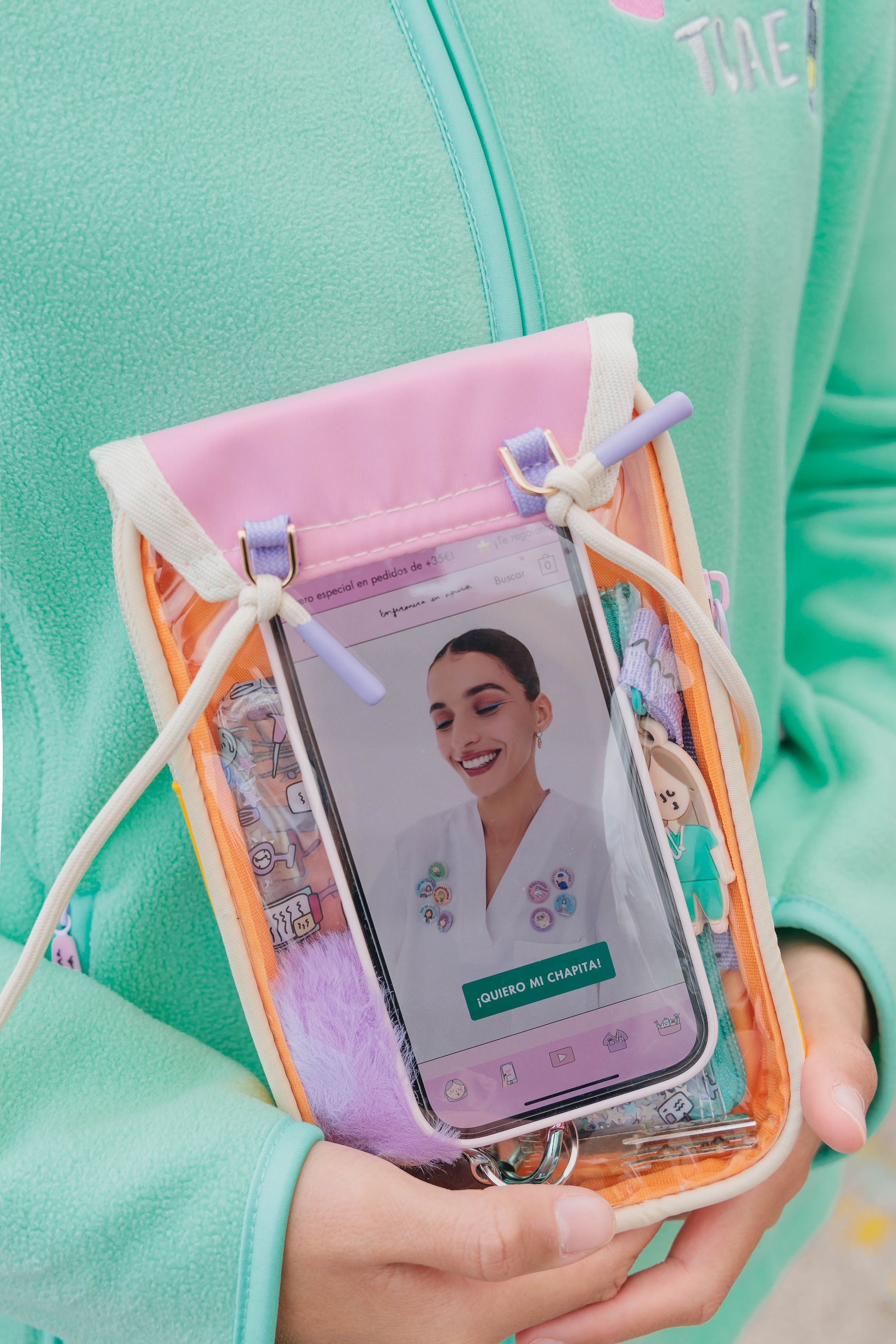 CROSSBODY DAY TO DAY TÁCTIL - ROSA
