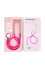 ESTETOSCOPIO CLASSIC EDITION PLATA - FUCSIA