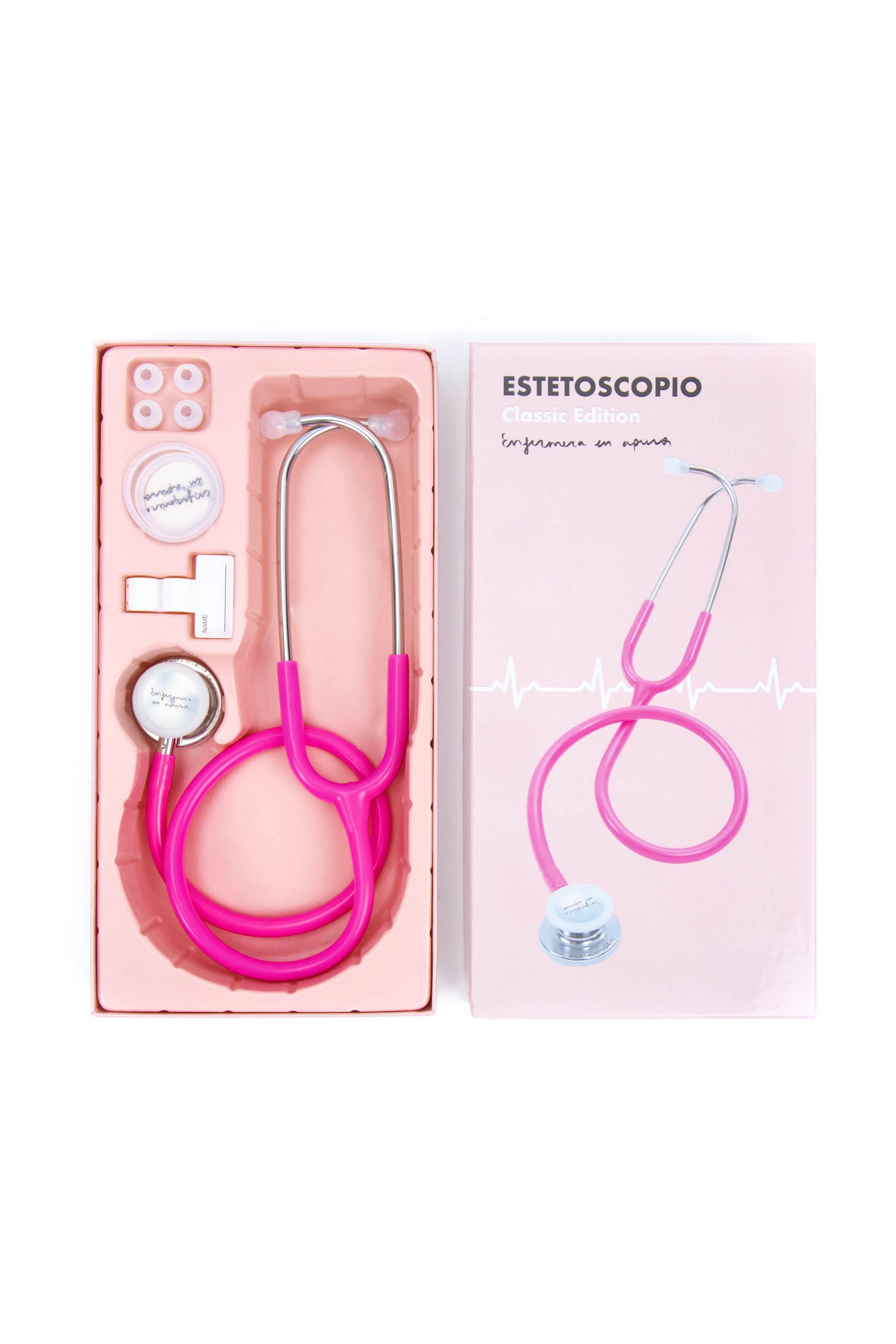 ESTETOSCOPIO CLASSIC EDITION PLATA - FUCSIA