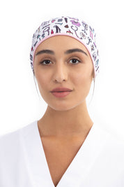 SCRUB CAP NURSES THINGS - PINK