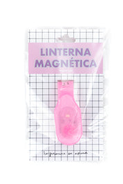 LINTERNA MAGNÉTICA GLITTER - ROSA