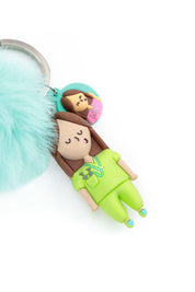 KEYCHAIN NURSE - BROWN👩🏾
