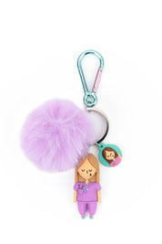 KEYCHAIN NURSE - LIGHT BROWN 👩🏽