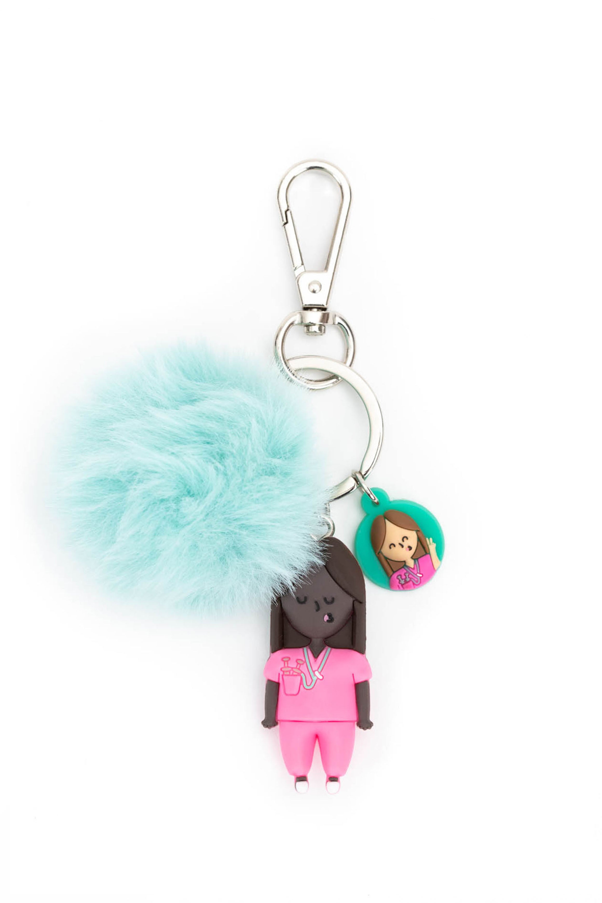KEYCHAIN NURSE - BLACK 👩🏾