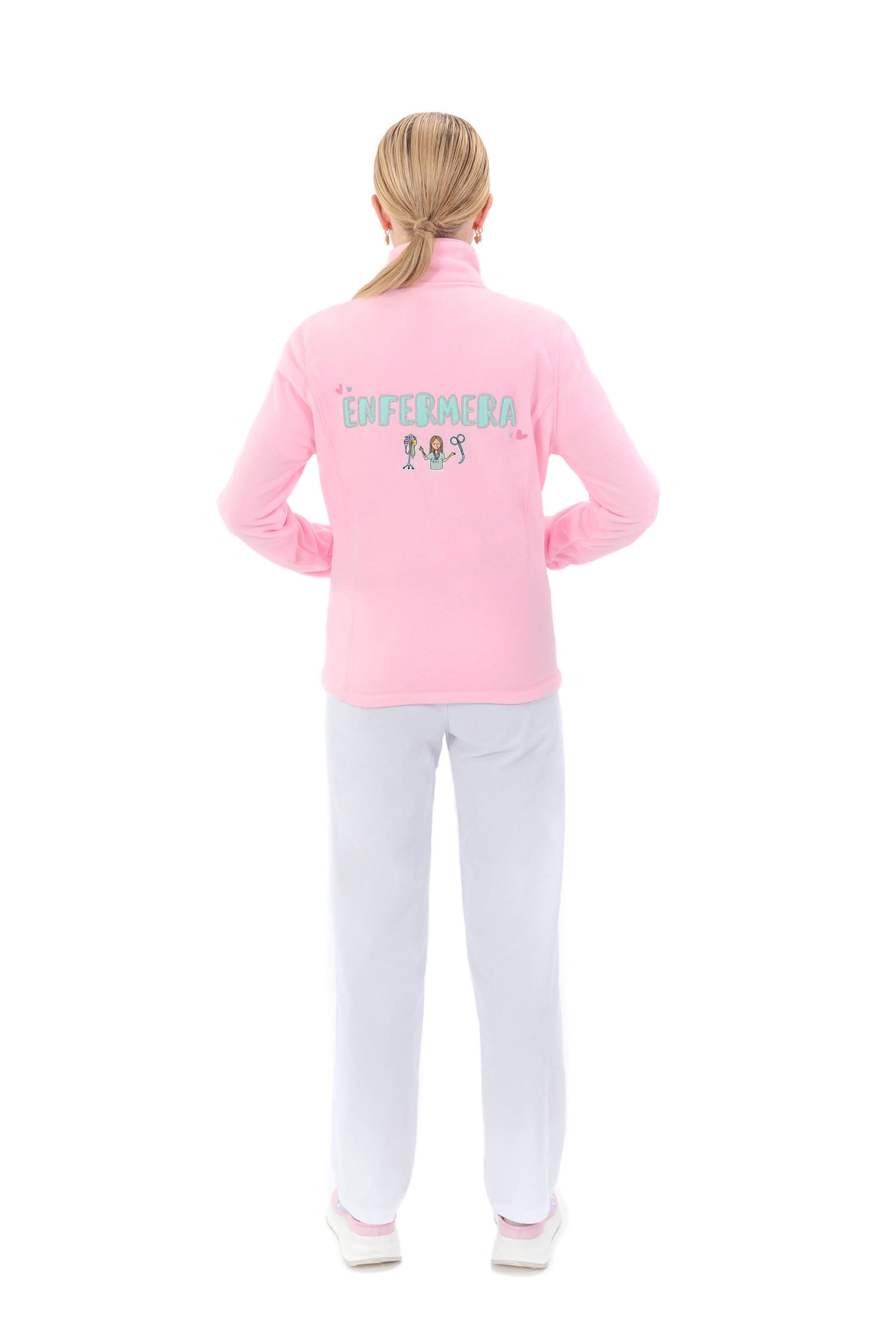 CHAQUETA POLAR ENFERMERA COLORS - SWEET PINK