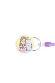 SCISSOR HOLDER "LOVE-SYRINGE" VIOLET