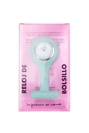 RELOJ GLITTER SÓLIDO - AGUAMARINA
