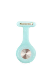 RELOJ GLITTER SÓLIDO - AGUAMARINA