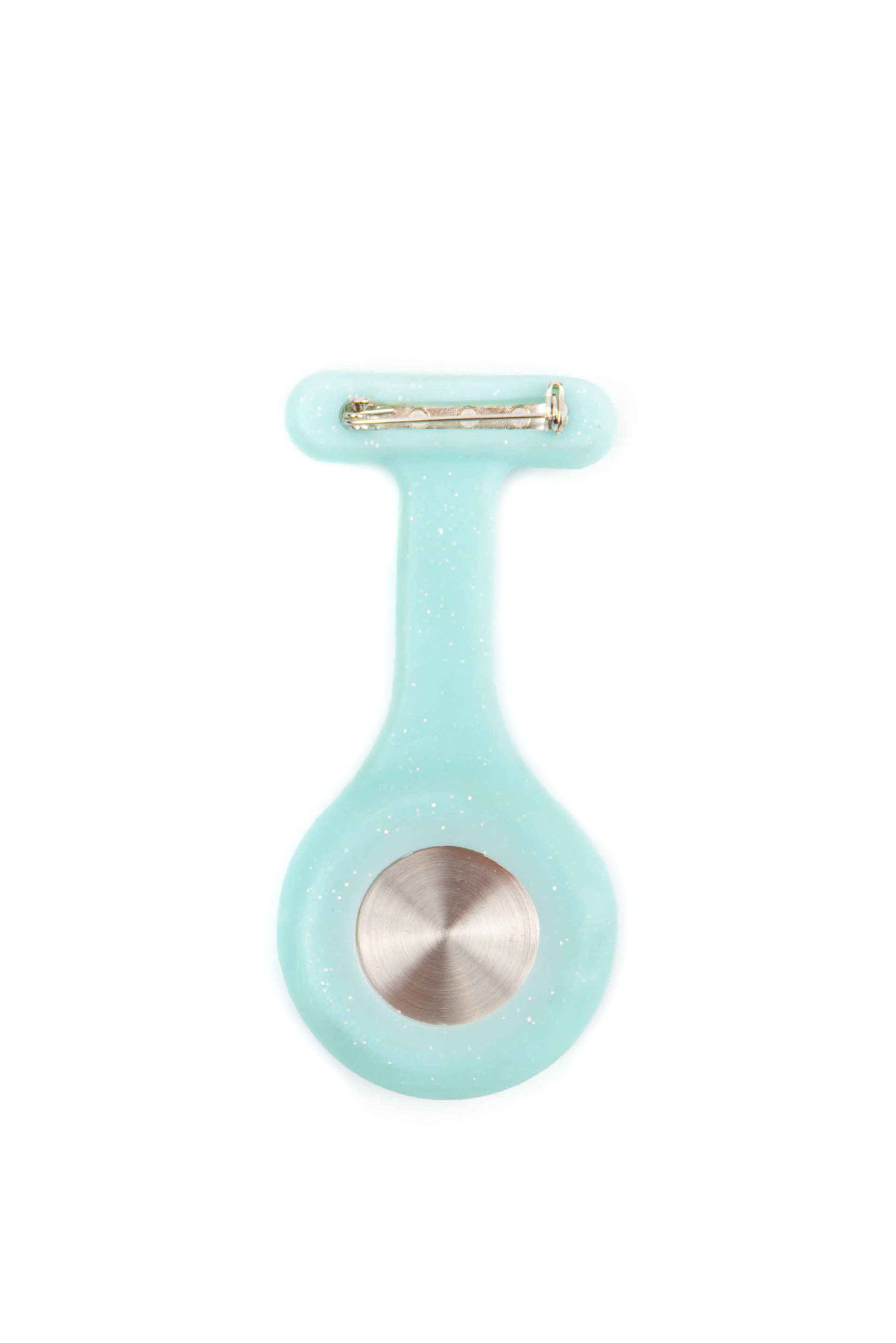RELOJ GLITTER SÓLIDO - AGUAMARINA