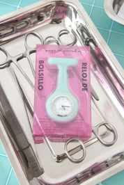 RELOJ GLITTER SÓLIDO - AGUAMARINA