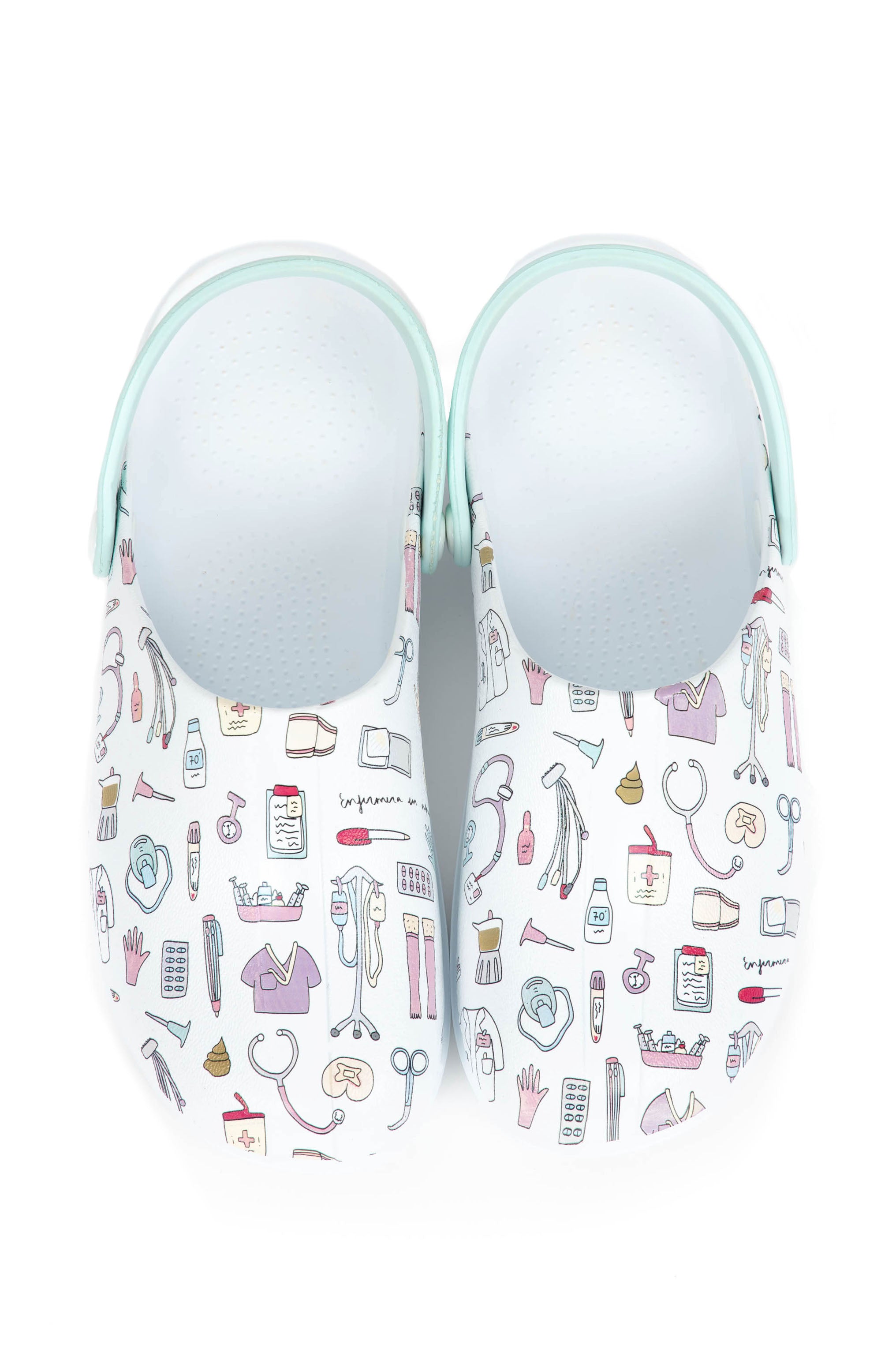 CLOGS ENFERMERA EN APUROS X SUECOS® - NURSES THINGS IN WHITE