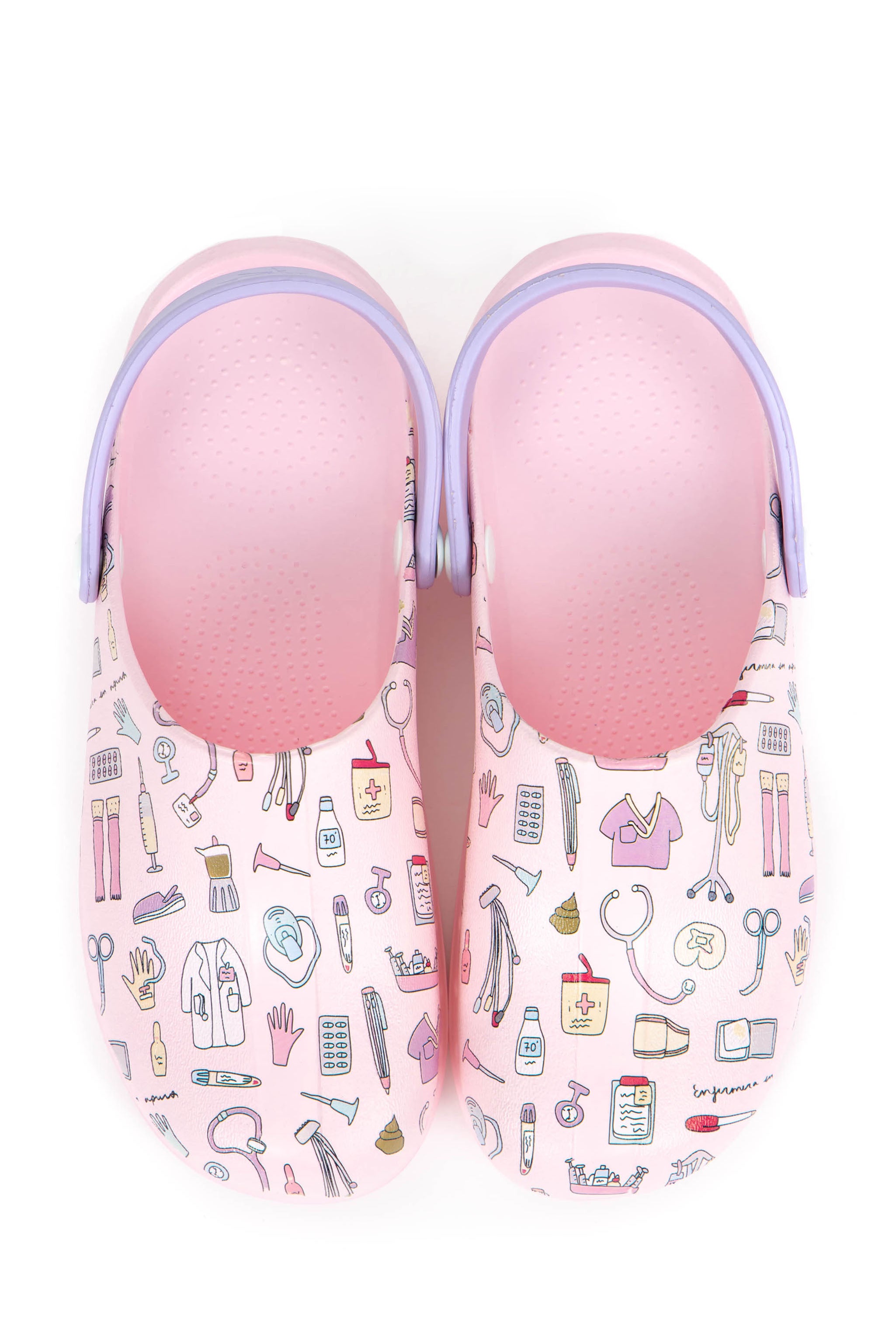 CLOGS ENFERMERA EN APUROS X SUECOS® - NURSES THINGS IN PINK