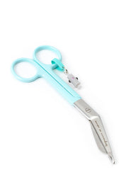 BANDAGE SCISSORS "SYRINGE" - AQUAMARINE