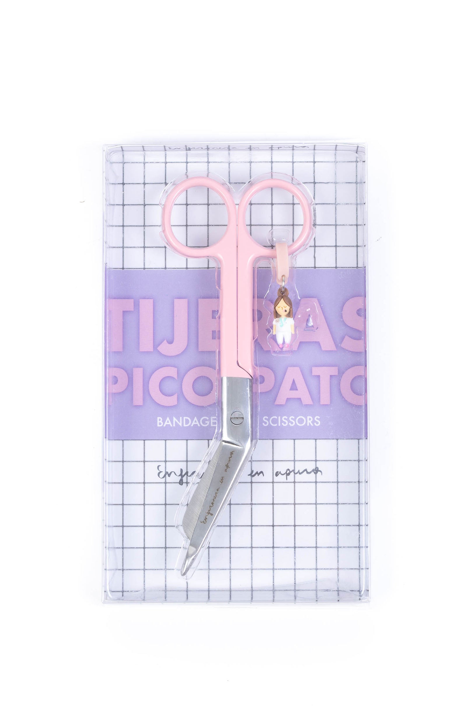 BANDAGE SCISSORS "NURSE" - PINK