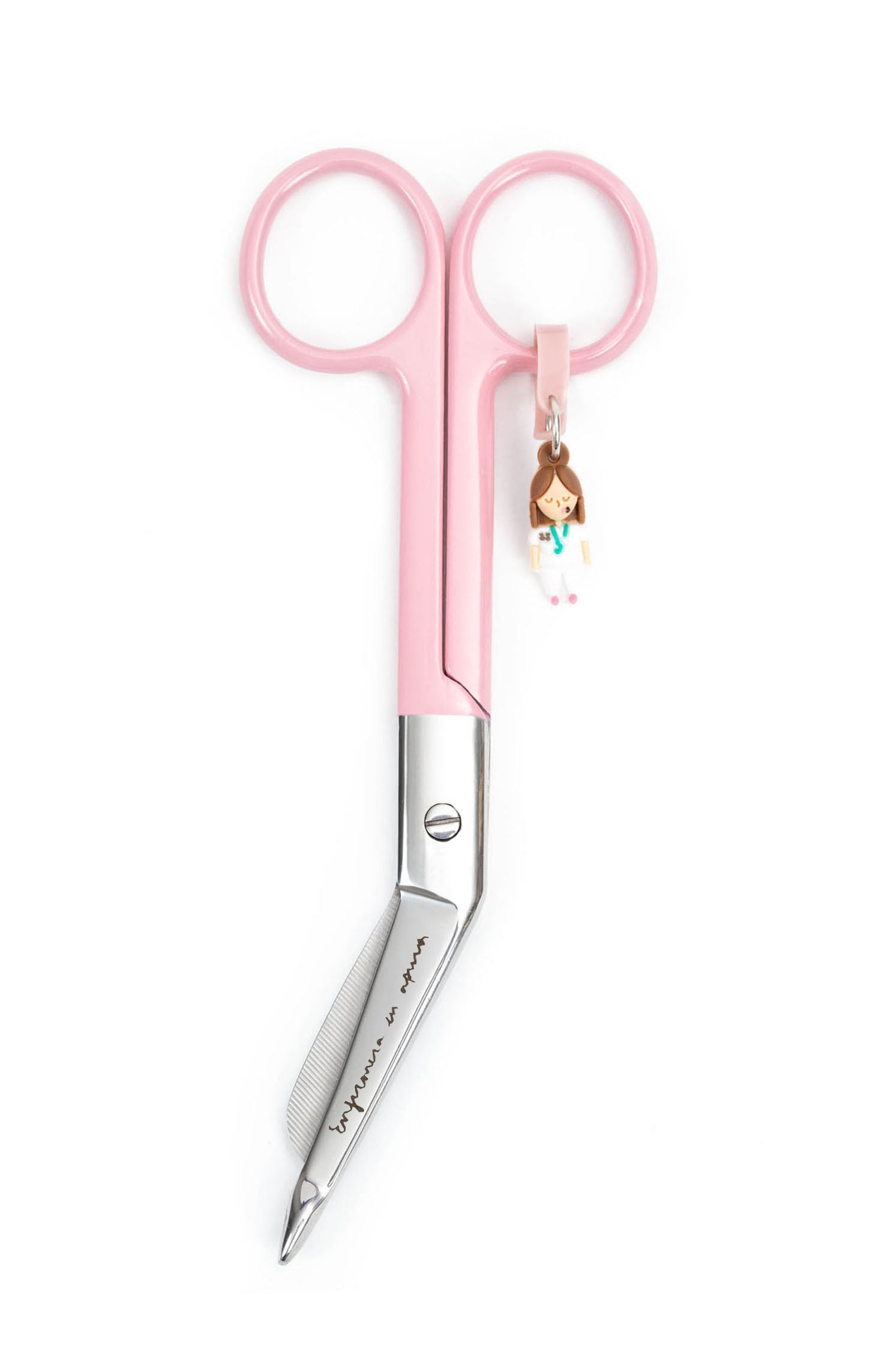 BANDAGE SCISSORS "NURSE" - PINK