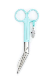 BANDAGE SCISSORS "SYRINGE" - AQUAMARINE