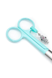 BANDAGE SCISSORS "SYRINGE" - AQUAMARINE