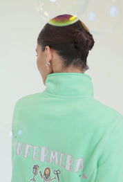 CHAQUETA POLAR ENFERMERA COLORS - MINT