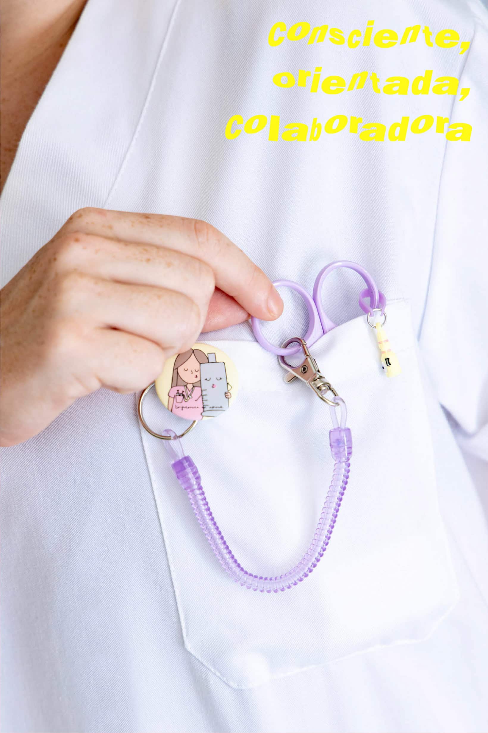 SCISSOR HOLDER "LOVE-SYRINGE" VIOLET