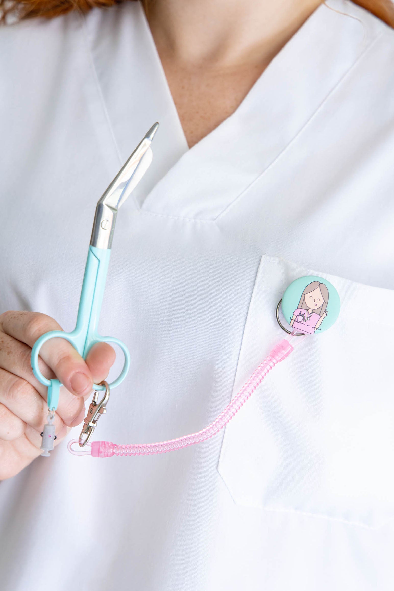 SCISSOR HOLDER "NURSE" PINK